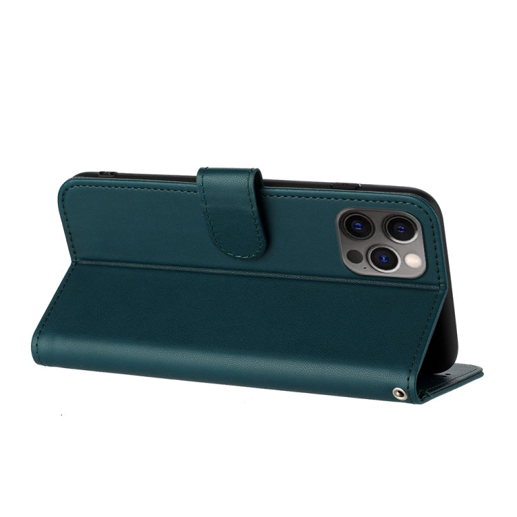 For iPhone 15 Pro Datura Flower Embossed Flip Leather Phone Case(Dark Green) - HoMEdemic™ 