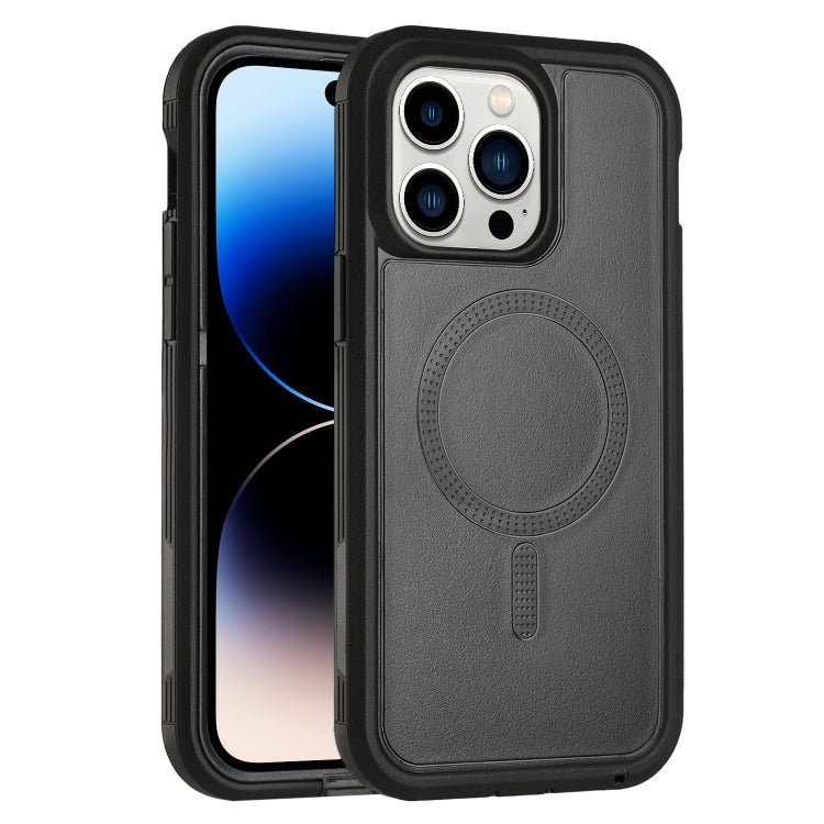 For iPhone 15 Pro Defender Series XT MagSafe Magnetic PC + TPU Shockproof Phone Case(Black) - HoMEdemic™ 