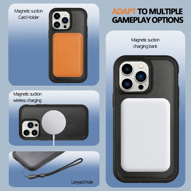 For iPhone 15 Pro Defender Series XT MagSafe Magnetic PC + TPU Shockproof Phone Case(Black) - HoMEdemic™ 