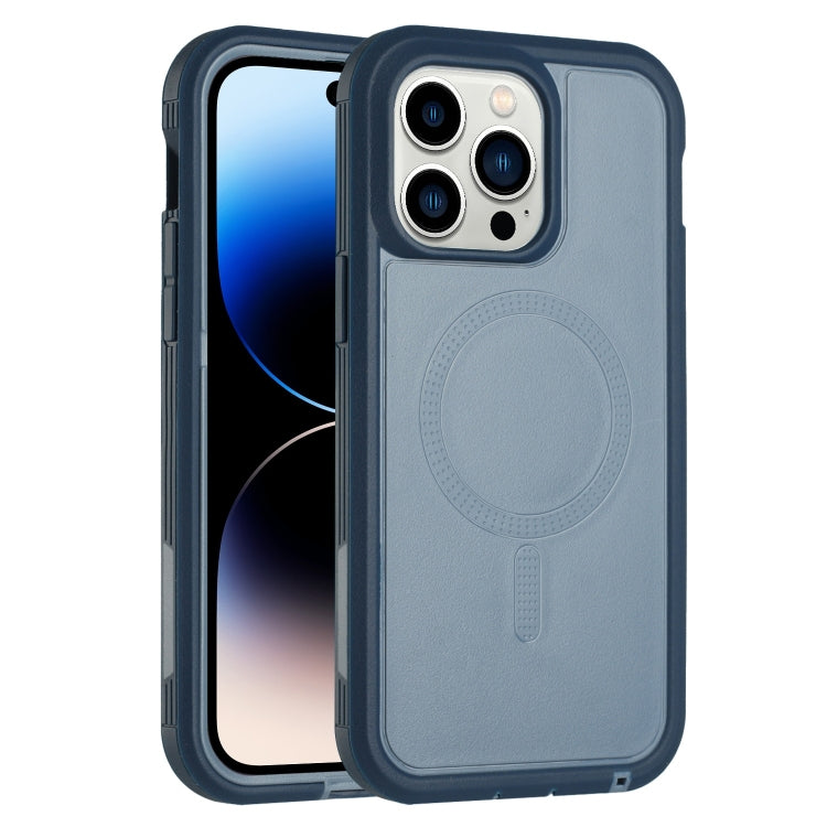 For iPhone 15 Pro Defender Series XT MagSafe Magnetic PC + TPU Shockproof Phone Case(Blue) - HoMEdemic™ 
