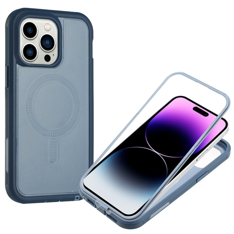 For iPhone 15 Pro Defender Series XT MagSafe Magnetic PC + TPU Shockproof Phone Case(Blue) - HoMEdemic™ 