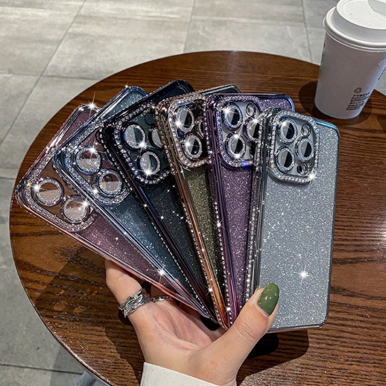 For iPhone 15 Pro Diamond Glitter TPU Phone Case(Gold) - HoMEdemic™ 