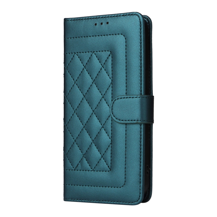 For iPhone 15 Pro Diamond Lattice Leather Flip Phone Case(Green) - HoMEdemic™ 