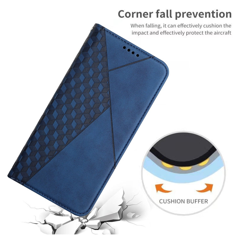 For iPhone 15 Pro Diamond Splicing Skin Feel Magnetic Leather Phone Case(Blue) - HoMEdemic™ 