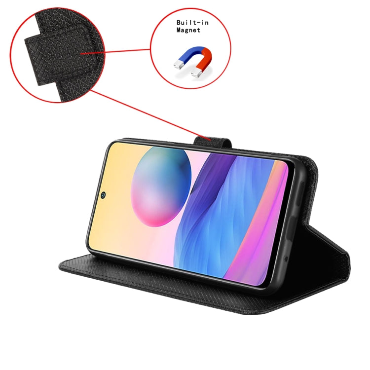 For iPhone 15 Pro Diamond Texture Leather Phone Case(Black) - HoMEdemic™ 