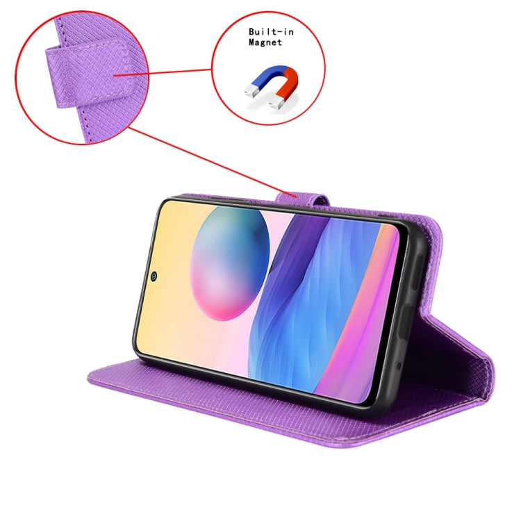 For iPhone 15 Pro Diamond Texture Leather Phone Case(Purple) - HoMEdemic™ 