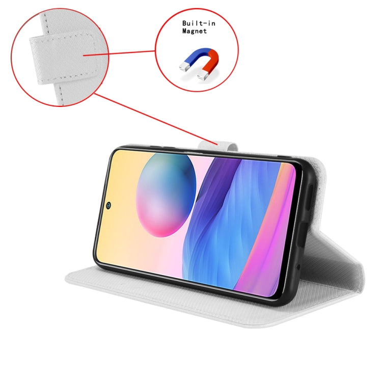 For iPhone 15 Pro Diamond Texture Leather Phone Case(White) - HoMEdemic™ 