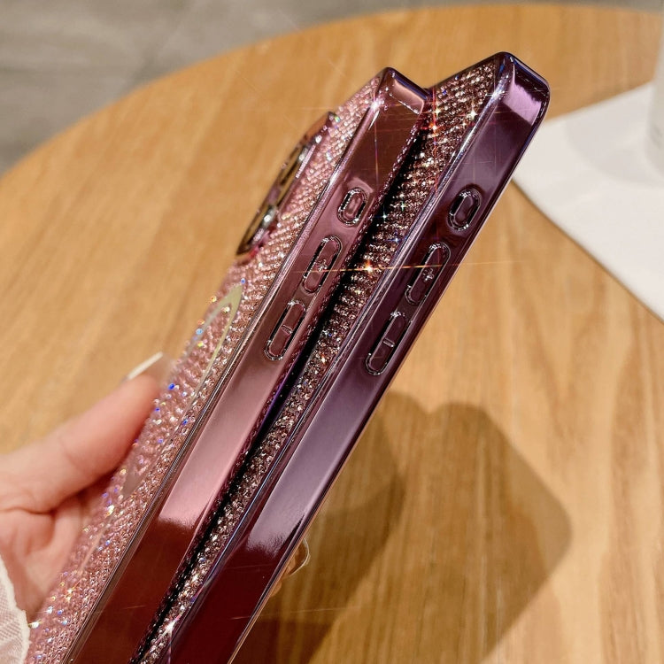 For iPhone 15 Pro Diamonds Plated Magsafe Phone Case(Gold) - HoMEdemic™ 