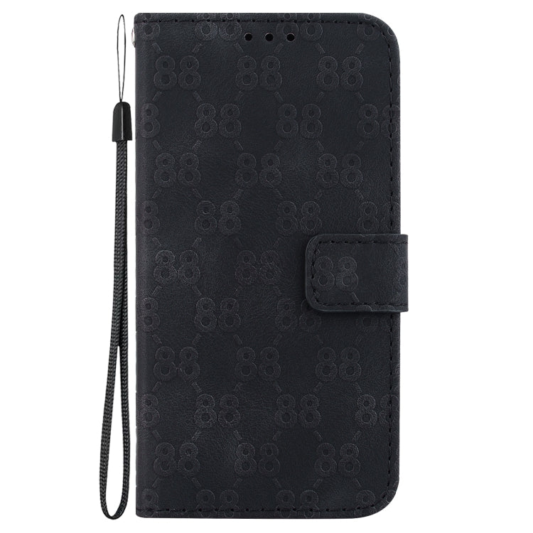 For iPhone 15 Pro Double 8-shaped Embossed Leather Phone Case(Black) - HoMEdemic™ 