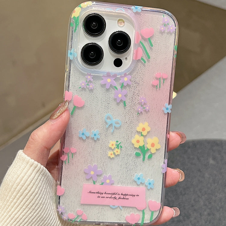 For iPhone 15 Pro Double Sided IMD Full Coverage TPU Phone Case(Floral) - HoMEdemic™ 