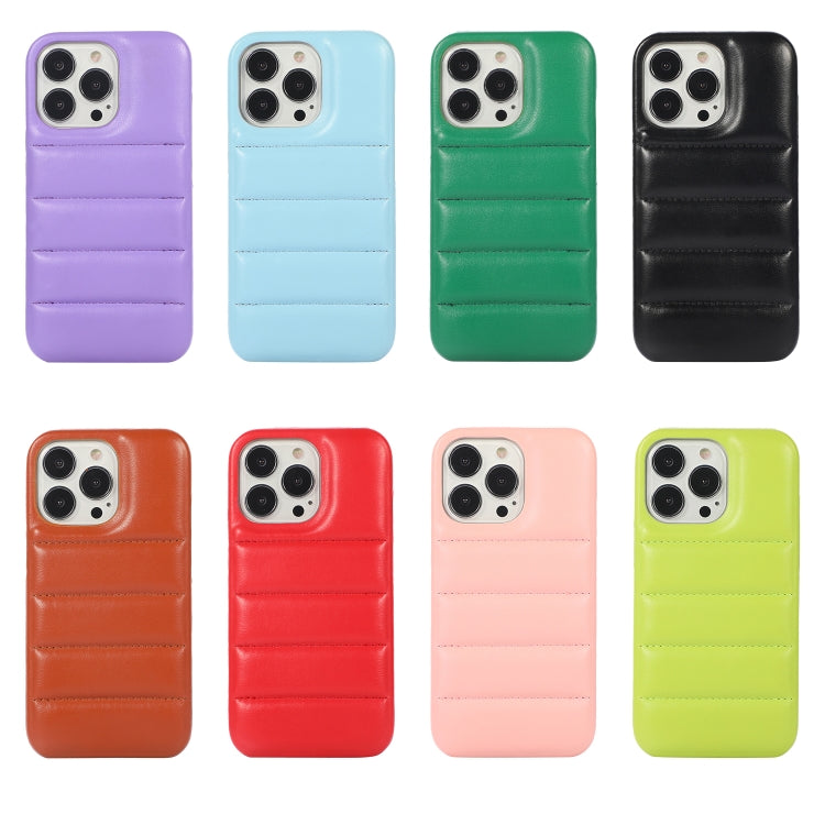 For iPhone 15 Pro Down Jacket Airbag Shockproof Phone Case(Green) - HoMEdemic™ 