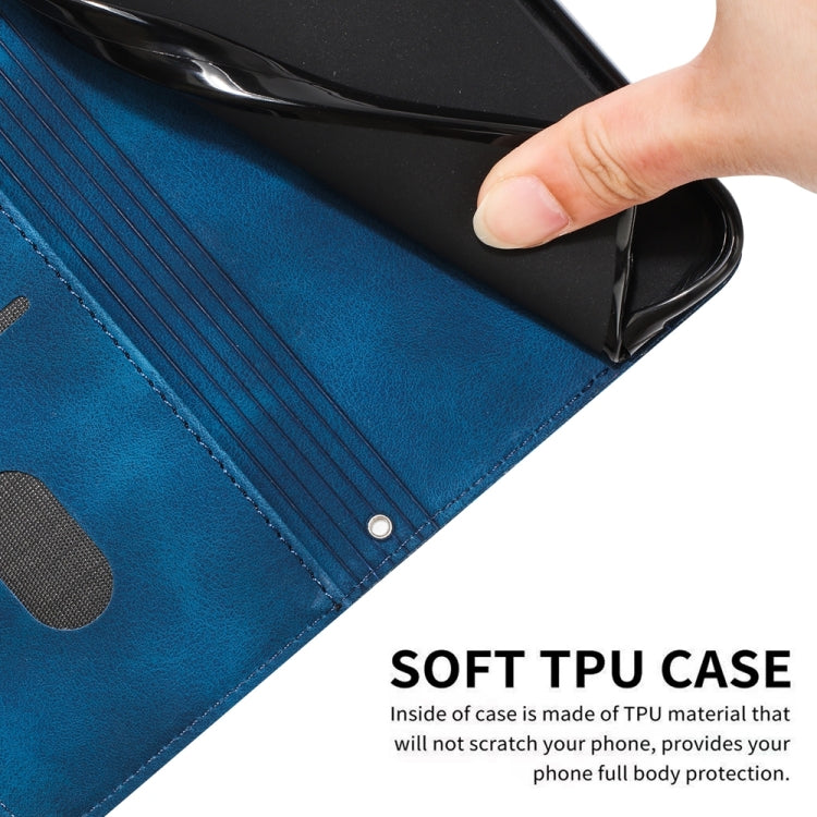 For iPhone 15 Pro Dream Triangle Leather Phone Case with Lanyard(Blue) - HoMEdemic™ 