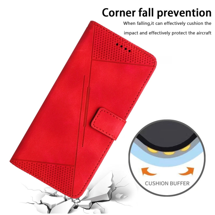 For iPhone 15 Pro Dream Triangle Leather Phone Case with Lanyard(Red) - HoMEdemic™ 