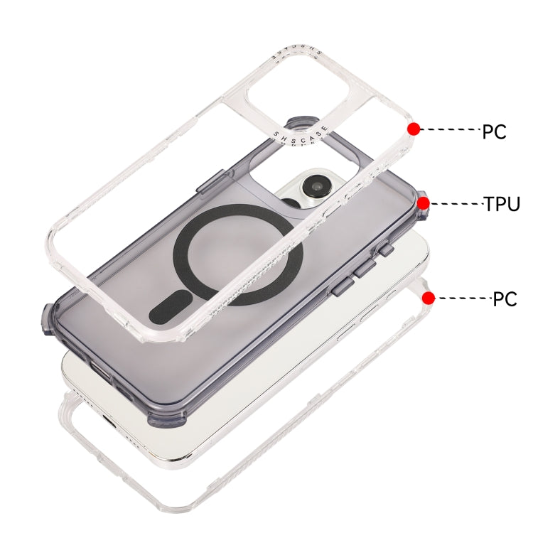 For iPhone 15 Pro Dreamland MagSafe Magnetic 3 in 1 TPU + PC Phone Case(Transparent) - HoMEdemic™ 
