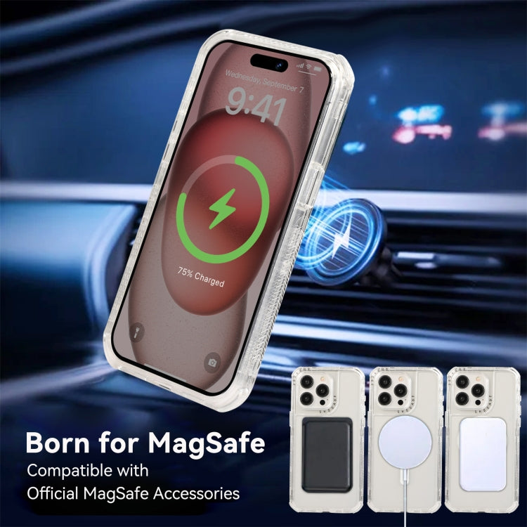 For iPhone 15 Pro Dreamland MagSafe Magnetic 3 in 1 TPU + PC Phone Case(Transparent) - HoMEdemic™ 