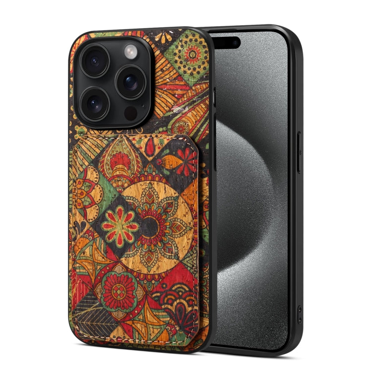 For iPhone 15 Pro Dual Card Slot Holder Phone Case(Autumn Yellow) - HoMEdemic™ 