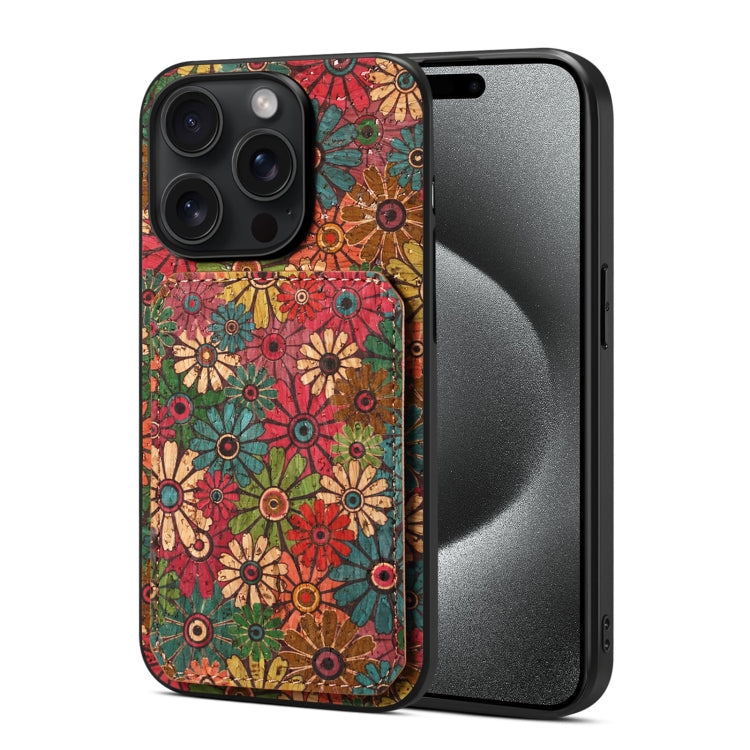 For iPhone 15 Pro Dual Card Slot Holder Phone Case(Spring Green) - HoMEdemic™ 