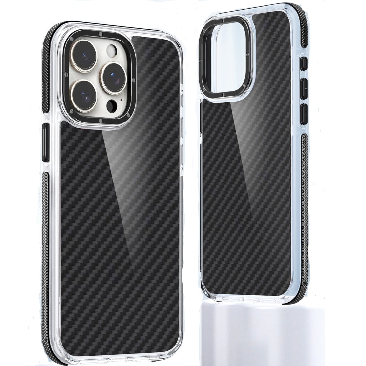For iPhone 15 Pro Dual-Color Carbon Fiber Acrylic Hybrid TPU Phone Case(Black) - HoMEdemic™ 