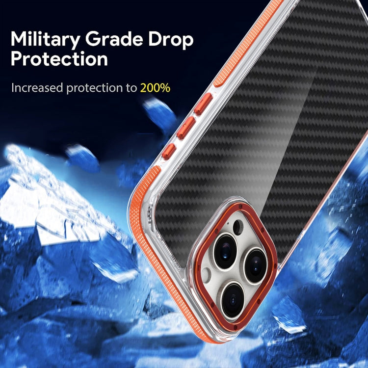 For iPhone 15 Pro Dual-Color Carbon Fiber Acrylic Hybrid TPU Phone Case(Black) - HoMEdemic™ 