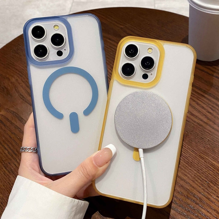 For iPhone 15 Pro Dual-Side Frosted MagSafe Clear Phone Case(White) - HoMEdemic™ 