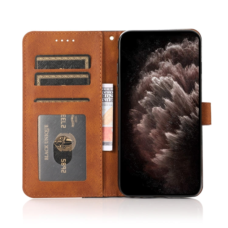 For iPhone 15 Pro Dual-color Stitching Leather Phone Case(Black Brown) - HoMEdemic™ 
