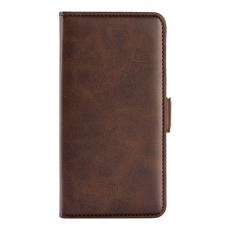 For iPhone 15 Pro Dual-side Magnetic Buckle Horizontal Flip Leather Phone Case(Brown) - HoMEdemic™ 