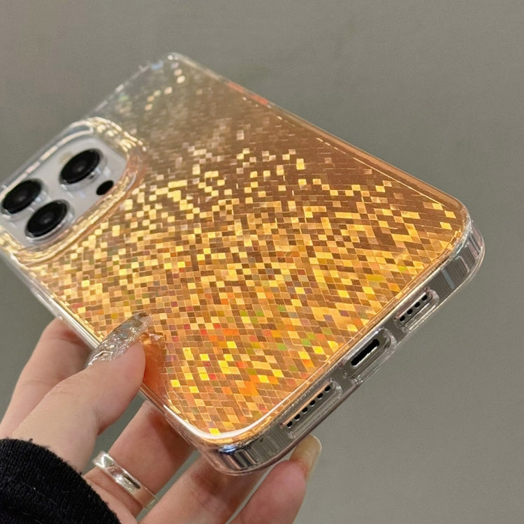 For iPhone 15 Pro Dynamic Colorful Rhombus Diamond Series PC + TPU Phone Case(Black) - HoMEdemic™ 