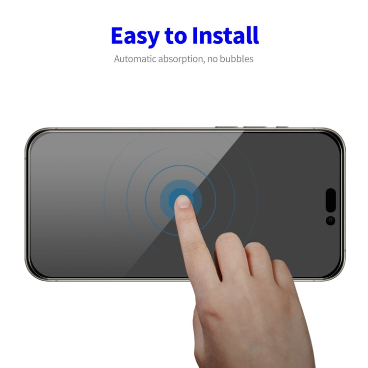 For iPhone 15 Pro ENKAY Hat-Prince 28 Degree Anti-peeping Tempered Glass Full Screen Film - HoMEdemic™ 