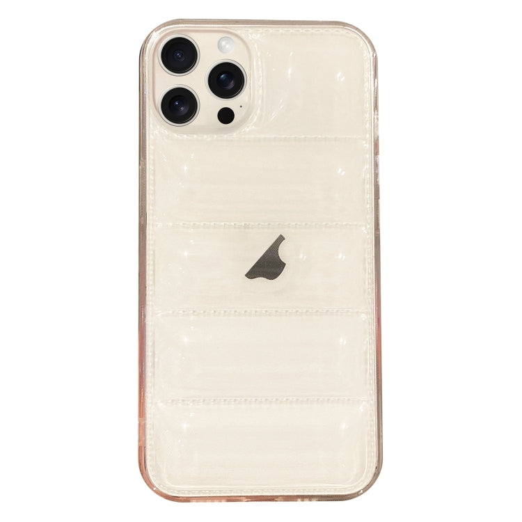 For iPhone 15 Pro Eiderdown Airbag Glossy TPU Phone Case(Transparent) - HoMEdemic™ 