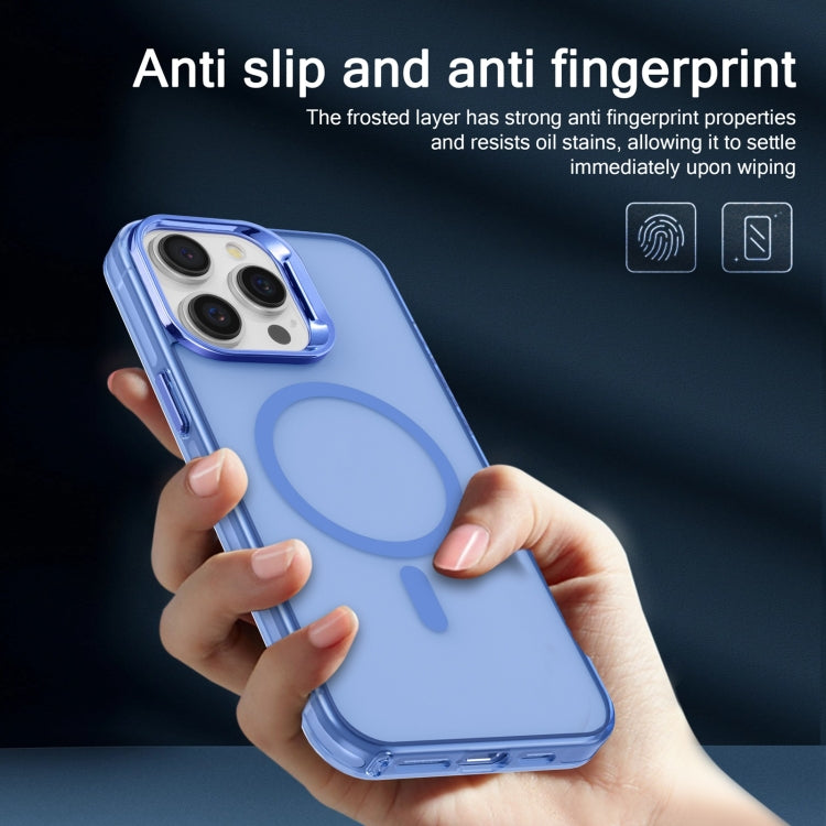 For iPhone 15 Pro Electroplated IMD Magsafe PC Hybrid TPU Phone Case(Blue) - HoMEdemic™ 