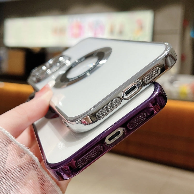For iPhone 15 Pro Electroplating Magsafe TPU Phone Case(Blue) - HoMEdemic™ 