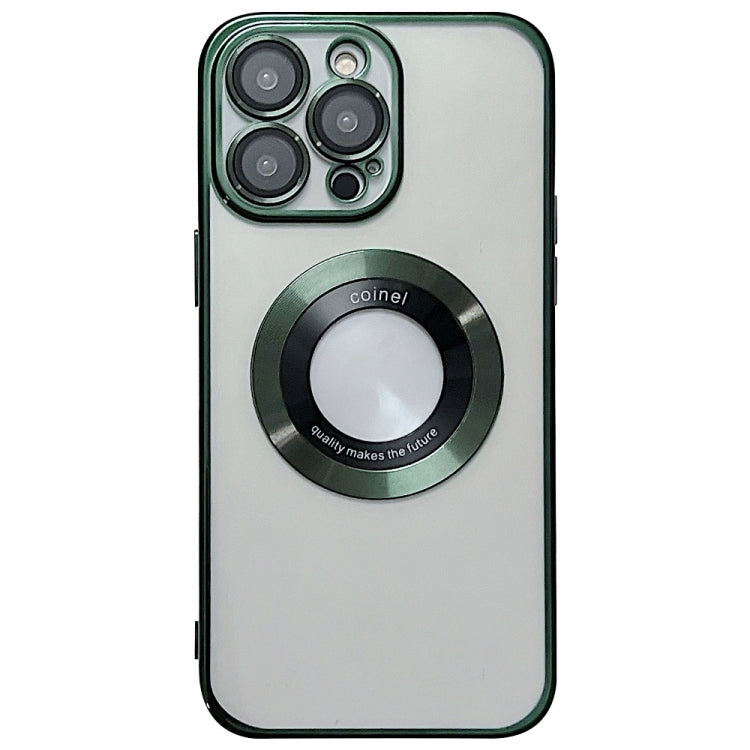 For iPhone 15 Pro Electroplating Magsafe TPU Phone Case(Green) - HoMEdemic™ 
