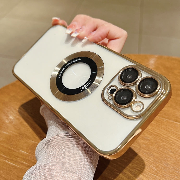 For iPhone 15 Pro Electroplating Magsafe TPU Phone Case(Rose) - HoMEdemic™ 