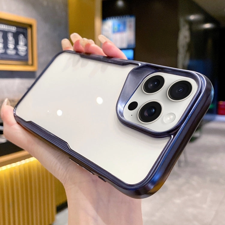 For iPhone 15 Pro Electroplating TPU Frame Hybrid PC Phone Case(Blue) - HoMEdemic™ 