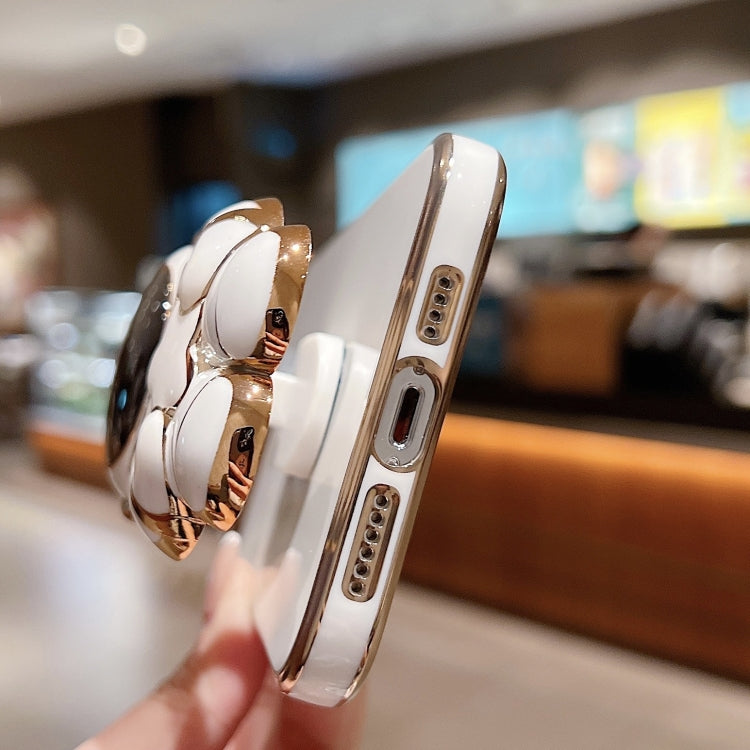 For iPhone 15 Pro Embrace Stars Electroplating Astronaut Holder Phone Case(Blue) - HoMEdemic™ 