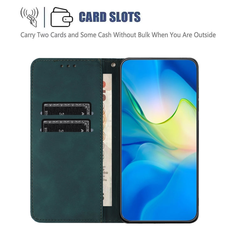 For iPhone 15 Pro Ethnic Embossed Adsorption Leather Phone Case(Blue) - HoMEdemic™ 