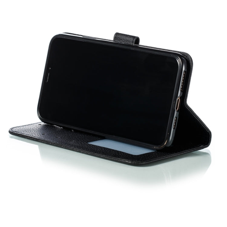 For iPhone 15 Pro Feather Pattern Litchi Texture Leather Phone Case(Black) - HoMEdemic™ 