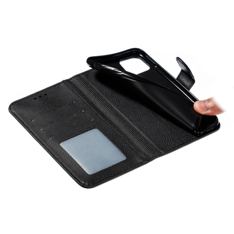 For iPhone 15 Pro Feather Pattern Litchi Texture Leather Phone Case(Black) - HoMEdemic™ 