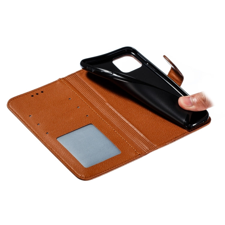 For iPhone 15 Pro Feather Pattern Litchi Texture Leather Phone Case(Brown) - HoMEdemic™ 