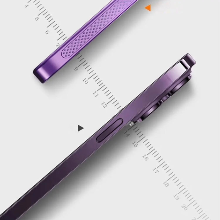 For iPhone 15 Pro Fine Mesh Cooling Phone Case(Purple) - HoMEdemic™ 