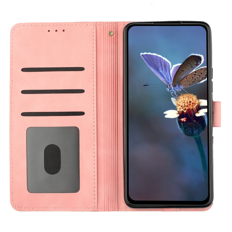 For iPhone 15 Pro Flower Embossing Pattern Leather Phone Case(Pink) - HoMEdemic™ 