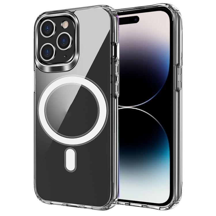 For iPhone 15 Pro Four Corner Airbags MagSafe Magnetic Phone Case(Transparent) - HoMEdemic™ 