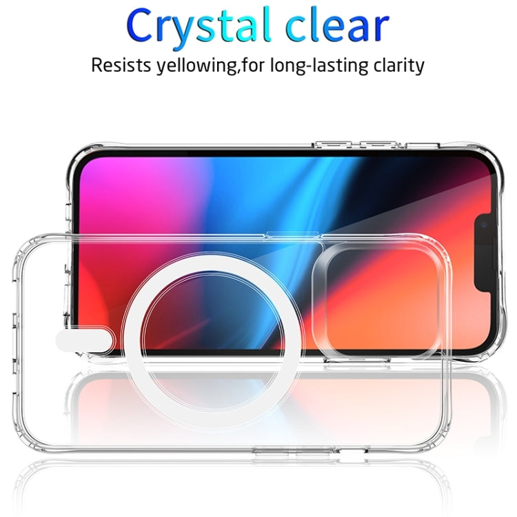 For iPhone 15 Pro Four Corner Airbags MagSafe Magnetic Phone Case(Transparent) - HoMEdemic™ 
