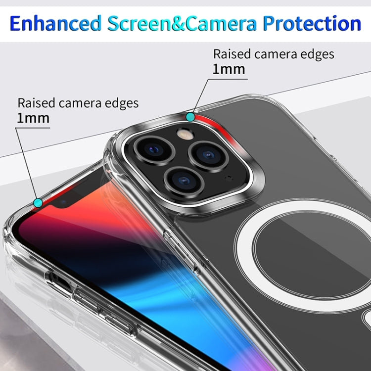 For iPhone 15 Pro Four Corner Airbags MagSafe Magnetic Phone Case(Transparent) - HoMEdemic™ 