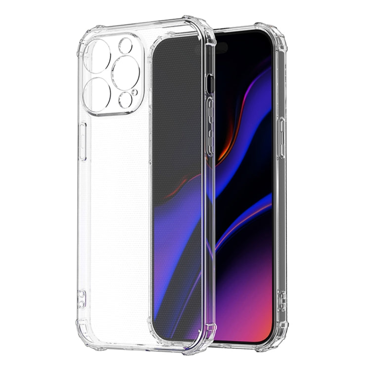 For iPhone 15 Pro Four-Corner Shockproof Clear TPU Phone Case(Transparent) - HoMEdemic™ 