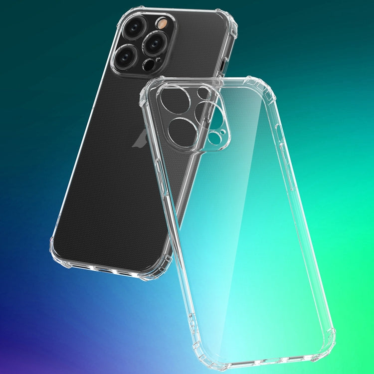 For iPhone 15 Pro Four-Corner Shockproof Clear TPU Phone Case(Transparent) - HoMEdemic™ 