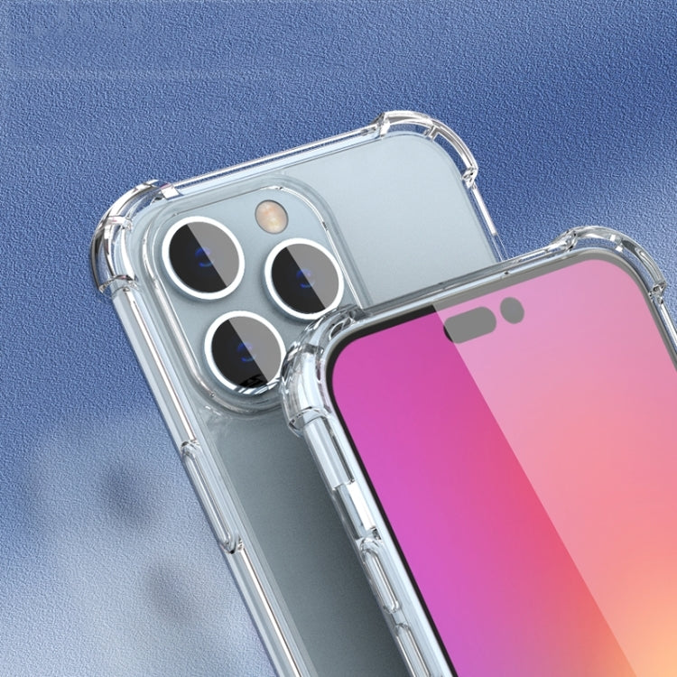 For iPhone 15 Pro Four-corner Airbag Anti-fall Phone Case(Transparent) - HoMEdemic™ 