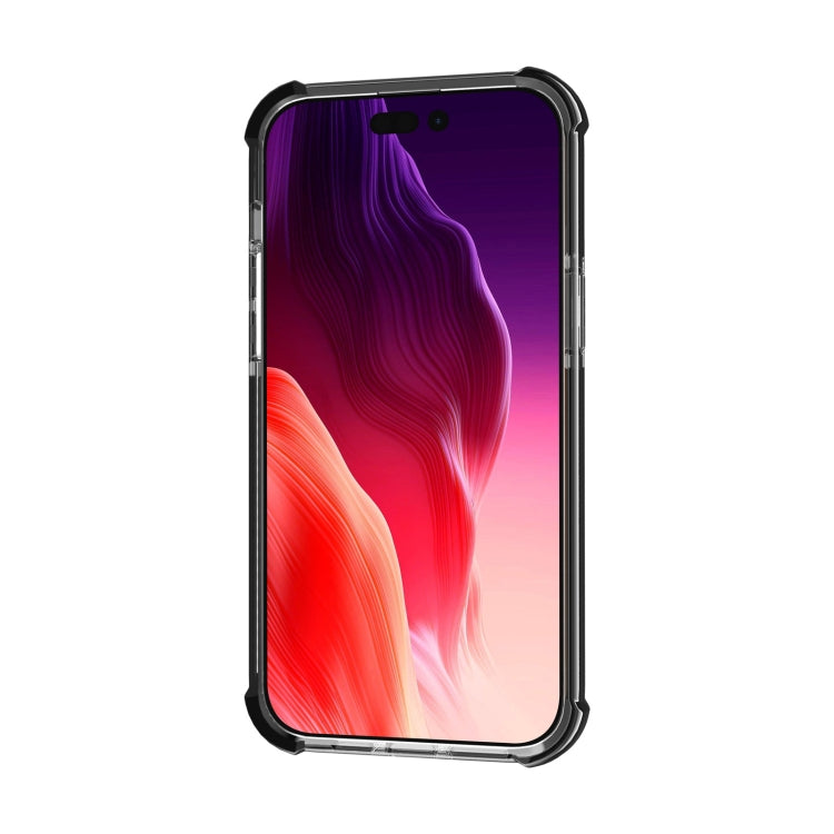 For iPhone 15 Pro Four-corner Shockproof TPU Hybrid Acrylic Phone Case(Black) - HoMEdemic™ 