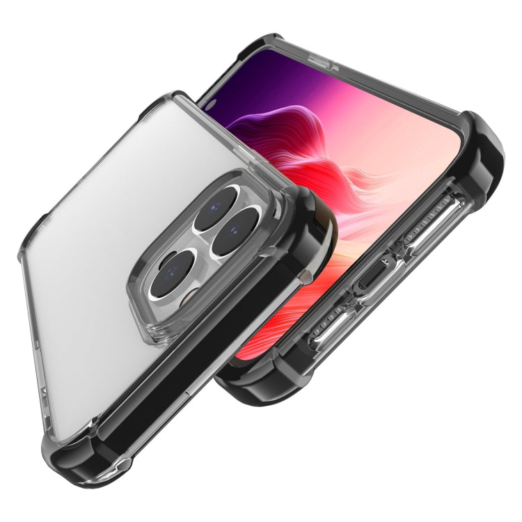 For iPhone 15 Pro Four-corner Shockproof TPU Hybrid Acrylic Phone Case(Black) - HoMEdemic™ 