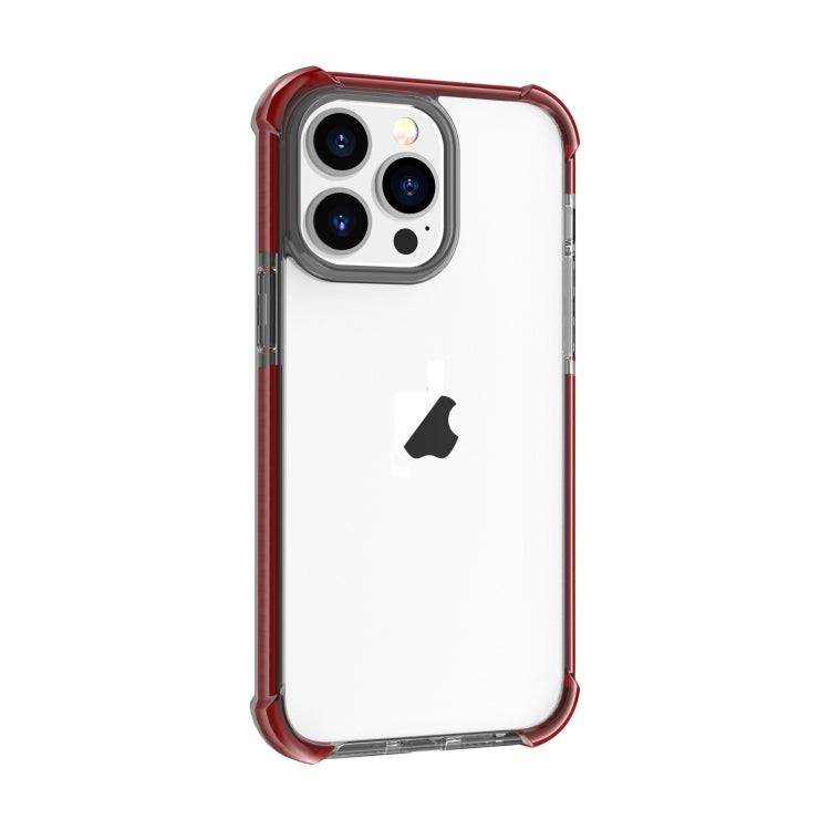 For iPhone 15 Pro Four-corner Shockproof TPU Hybrid Acrylic Phone Case(Brown) - HoMEdemic™ 